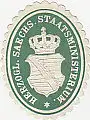 [Ansichtskarte] SIEGELMARKE - Hertogl Saechs. Staatsministerium. 