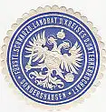 [Ansichtskarte] SIEGELMARKE - Fürstl. Schwarzb. Landrat d. Kreises d. Unterherrschaft Sondershausen. 