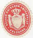 [Ansichtskarte] SIEGELMARKE - Grossh. Mecklenb. Amtsanwalt Feldberg. 
