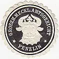 [Ansichtskarte] SIEGELMARKE - Groszh. Meckl. Amtsgericht Penzlin. 