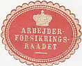 [Ansichtskarte] SIEGELMARKE - Arbejder-Forsikrings-Raadet. 