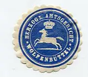 [Ansichtskarte] SIEGELMARKE - Herzogl. Amtsgericht Wolfenbüttel. 