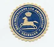 [Ansichtskarte] SIEGELMARKE - Hrzl. Braunschw. Lün. Amtsgericht Vechelde. 