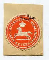 [Ansichtskarte] SIEGELMARKE - Hrzgl. Erziehungsanst. Wilhelmsstift Bevern. 