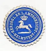 [Ansichtskarte] SIEGELMARKE - Herzogl. Br. L. Amtsgericht Helmstdt. 