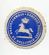 [Ansichtskarte] SIEGELMARKE - Herzogl. Polizei Direction zu Braunschweig. 