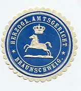 [Ansichtskarte] SIEGELMARKE - Herzogl. Amtsgericht Braunschweig. 
