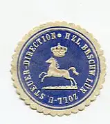[Ansichtskarte] SIEGELMARKE - Zoll- u. Steuer-Direction Hzl. Brschw. Lün. 