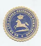 [Ansichtskarte] SIEGELMARKE -  Hz. Br. Lün. Landes-Oeconomie-Commission. 