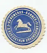 [Ansichtskarte] SIEGELMARKE -  Handwerks-Kammer f. d. Herzogthum Braunschweig. 