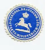 [Ansichtskarte] SIEGELMARKE -  Herzogl. Braunschw. Lün. Staats-Ministerium. 