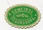 [Ansichtskarte] SIEGELMARKE - Gemeinde Braunsdorf. 