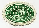 [Ansichtskarte] SIEGELMARKE - Gemeinde Claussnitz Amtsh. Rochlitz. 