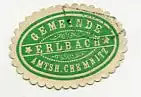 [Ansichtskarte] SIEGELMARKE - Gemeinde Erlbach Amths. Chemnitz. 
