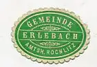 [Ansichtskarte] SIEGELMARKE - Gemeinde Erlebach Amths. Rochlitz. 