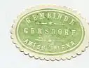 [Ansichtskarte] SIEGELMARKE - Gemeinde Gersdorf Amtsh. Pirna. 