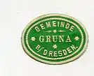 [Ansichtskarte] SIEGELMARKE - Gemeinde Gruna b/Dresden. 