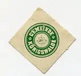 [Ansichtskarte] SIEGELMARKE - Gemeinde zu Königswalde. 