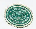[Ansichtskarte] SIEGELMARKE - Gemeinde Langenleuba-Oberhain. 