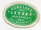 [Ansichtskarte] SIEGELMARKE - Gemeinde Leuben Amtsh. Dresden-N. (Post Niedersedlitz). 