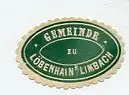 [Ansichtskarte] SIEGELMARKE - Gemeinde zu Löbenhain b/Limbach. 