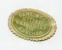 [Ansichtskarte] SIEGELMARKE - Gemeinde Mittel-Weigersdorf mit Zubehör. 