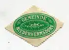 [Ansichtskarte] SIEGELMARKE - Gemeinde Niederhermsdorf. 