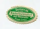 [Ansichtskarte] SIEGELMARKE - Gemeinde Niederleutersdorf mit Neuwalde Amtsh. Zittau. 