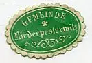 [Ansichtskarte] SIEGELMARKE - Gemeinde Niederpeslerwitz. 
