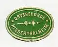 [Ansichtskarte] SIEGELMARKE - Ortsbehörde Niederthalheim. 