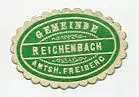 [Ansichtskarte] SIEGELMARKE - Gemeinde Reichenbach Amtsh. Freiberg. 