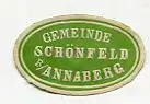 [Ansichtskarte] SIEGELMARKE - Gemeinde Schönfeld b/Annaberg. 