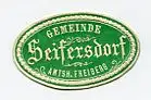 [Ansichtskarte] SIEGELMARKE - Gemeinde Seifersdorf Amtsh. Freiberg. 