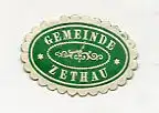 [Ansichtskarte] SIEGELMARKE - Gemeinde Zethau. 