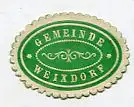 [Ansichtskarte] SIEGELMARKE - Gemeinde Weixdorf. 