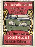[Ansichtskarte] REKLAMEMARKE - Gitfkonserve Rattekal. 