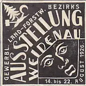 [Ansichtskarte] REKLAMEMARKE - Ausstellung Weidenau 1926. 