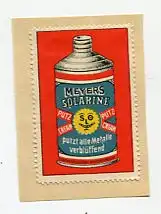 [Ansichtskarte] REKLAMEMARKE - Meyers Solarini Weissensee Berlin. 