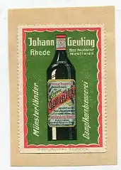 [Ansichtskarte] REKLAMEMARKE - Münsterländer Dampfkornbrauerei Johann Greuting Rhede. 