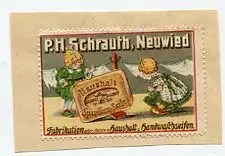 [Ansichtskarte] REKLAMEMARKE - Haushalt u. Handwaschseifen P.H. Schrauth Neuwied. 