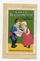 [Ansichtskarte] REKLAMEMARKE - Kakao Deutschmeister Oethold & Aulhorn Dresden-A. 