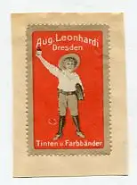 [Ansichtskarte] REKLAMEMARKE - Aug. Leonhardi Dresden Tinten u. Farbbänder. 