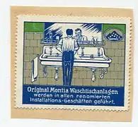 [Ansichtskarte] REKLAMEMARKE - Montia Waschmaschinen. 