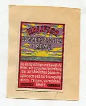 [Ansichtskarte] REKLAMEMARKE - Haliflor Sommersprossem Crème. 