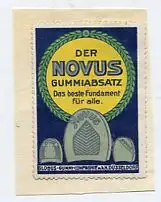 [Ansichtskarte] REKLAMEMARKE - Novus Gummiabsatz Globus-Gummi-Compagnie Düsseldorf. 
