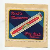 [Ansichtskarte] REKLAMEMARKE - Koch's Maccaroni Fritz Koch Mettmann. 