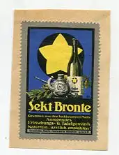 [Ansichtskarte] REKLAMEMARKE - Sekt Bronte Deutsche-Matte Industrie Köstritz. 