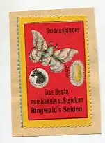[Ansichtskarte] REKLAMEMARKE - Seidenspinner Ringwald's Seiden. 