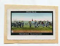 [Ansichtskarte] REKLAMEMARKE - Militär-Serie Deutschland Kaisermanöver. 