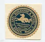[Ansichtskarte] REKLAMEMARKE - Carl Schleicher & Schüll Düren Rheinl. 